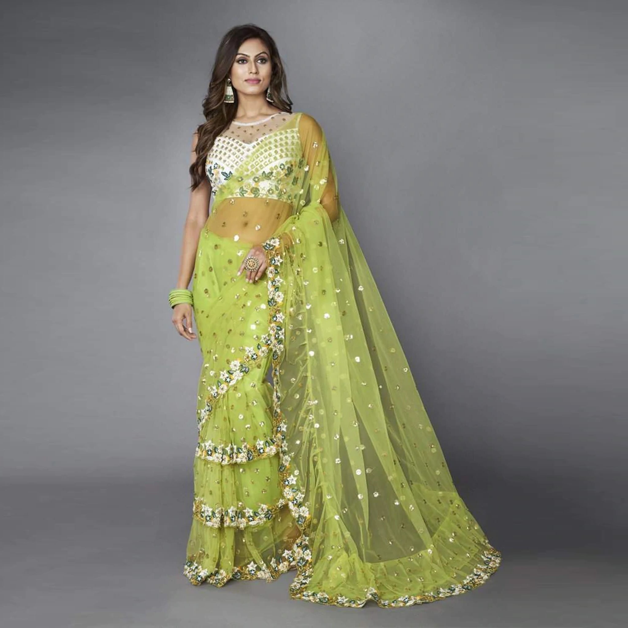 Ruffle Sarees: The Modern Woman’s Take on a Timeless Tradition
